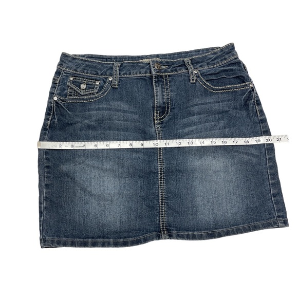 SOLD 🔴 Earl jeans vintage denim skirt washed blue size US 10 Y2K Jeans - Picture 9 of 12